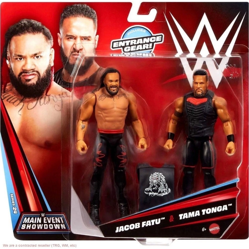 WWE Main Event Showdown Tama Tonga & Jacob Fatu, Series #24, 6" Collectibles